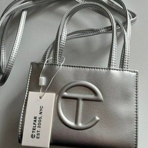 Telfar Small Silver Bag